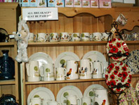 Chintz selection including hanging plates