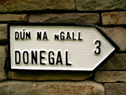 Irish Road Sign - Donegal